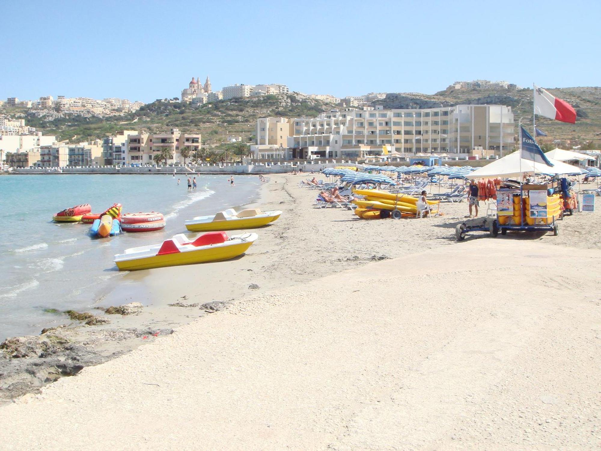 Seafront Maisonette Ocean Views & Terrace Mellieħa Exterior foto